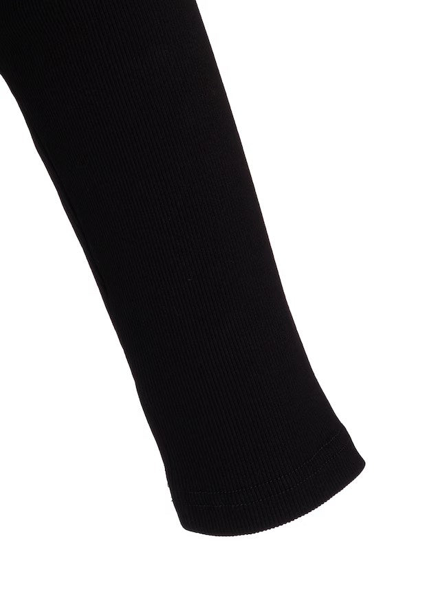 【LIMI feu - リミフゥ】C/ RIB LAYERED CARDIGAN T / BLACK (カーディガン/ブラック)