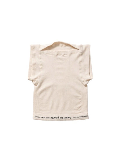 【beautiful people - ビューティフルピープル】WACOAL MEN ÷ bp boxer tops / ECRU (ノースリーブ/エクリュ)