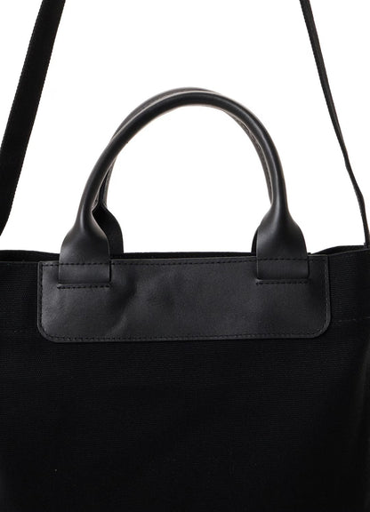 【Y's - ワイズ】COTTON CANVAS Y'S LOGO TOTE BAG / BLACK (バッグ/ブラック)
