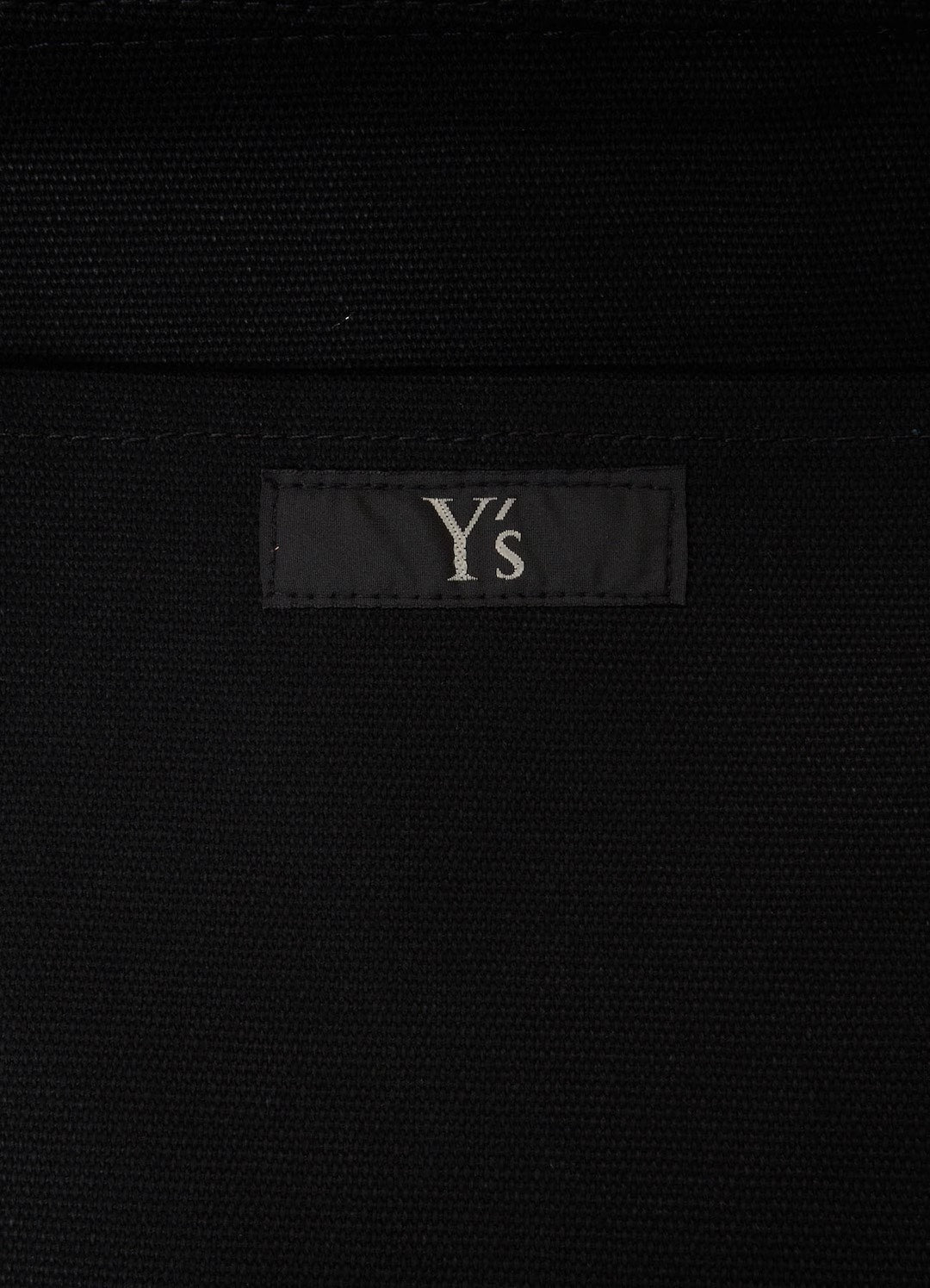 【Y's - ワイズ】COTTON CANVAS Y'S LOGO TOTE BAG / BLACK (バッグ/ブラック)