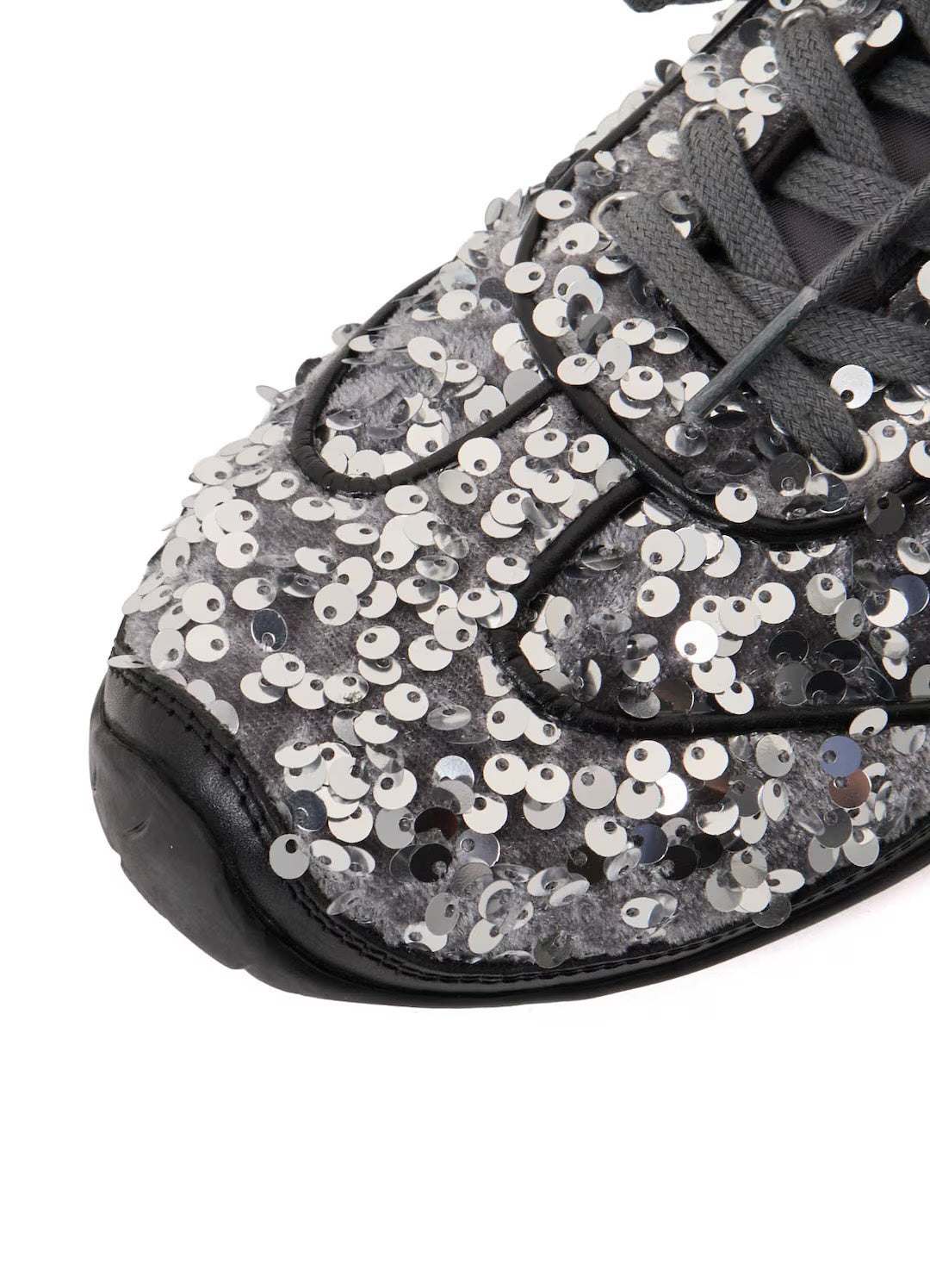 【Y's - ワイズ】SEQUIN SNEAKERS / GREY (スニーカー/グレー)