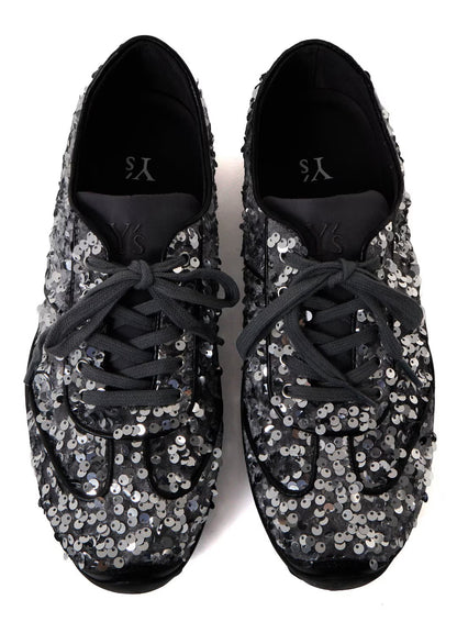 【Y's - ワイズ】SEQUIN SNEAKERS / GREY (スニーカー/グレー)