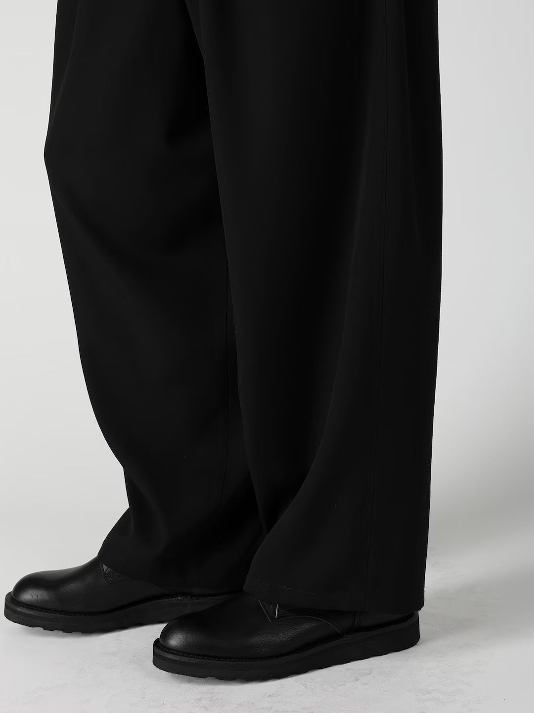 【Y's for men-ワイズフォーメン】WOOL GABARDINE 12 TUCK PANTS / BLACK(パンツ/ブラック)