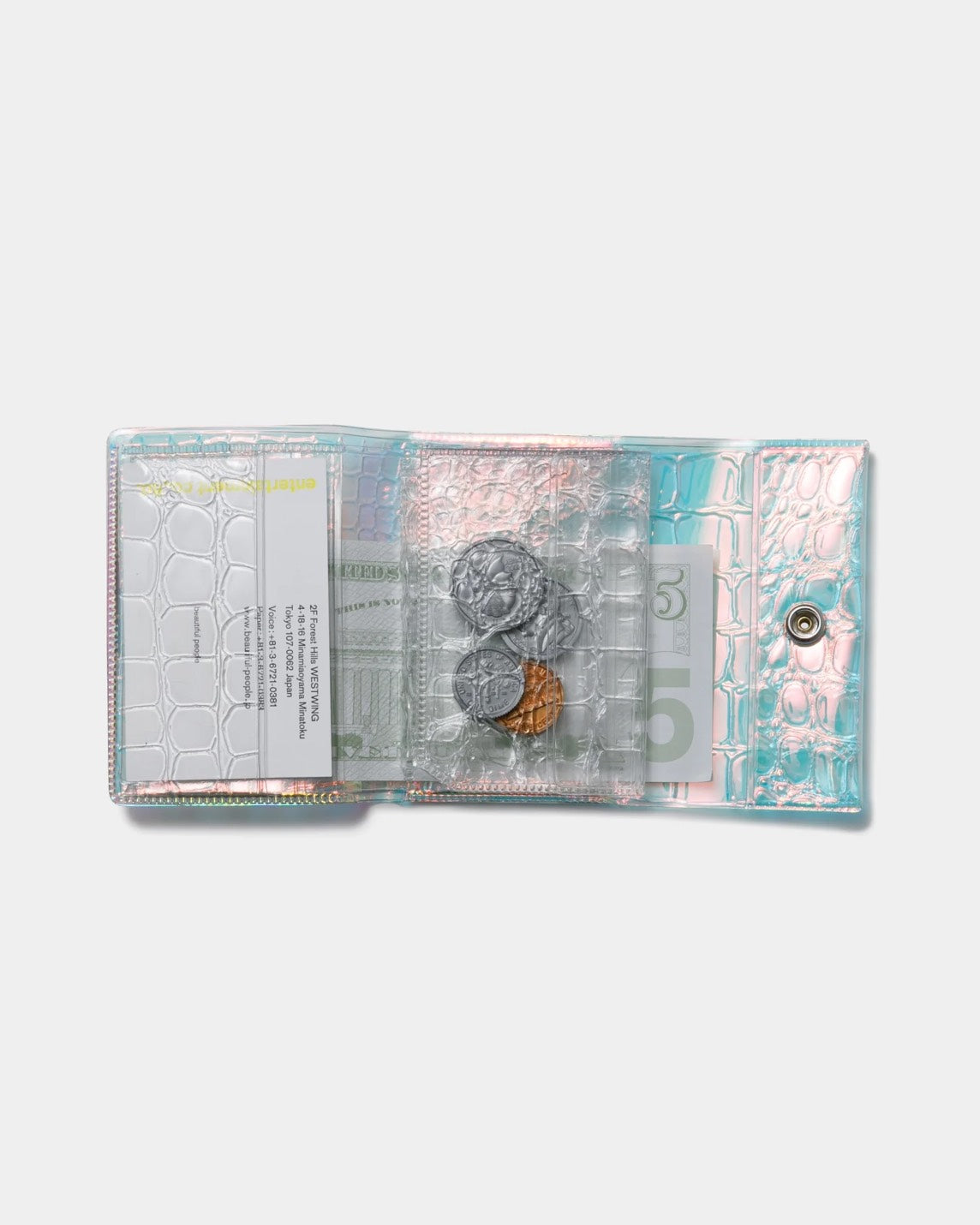 【beautiful people - ビューティフルピープル】nothing to hide aurora mini wallet / MULTI（ウォレット/マルチ)