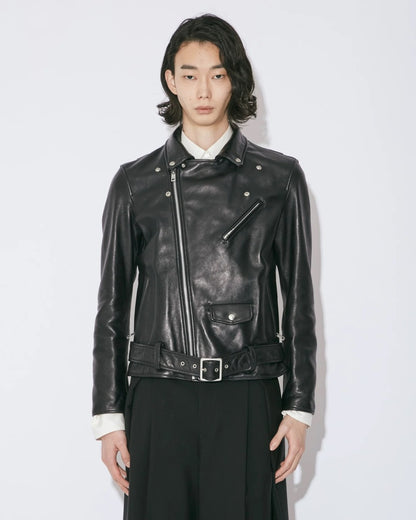 【beautiful people - ビューティフルピープル】vintage leather THE /a riders jacket size170 / BLACK (ライダースジャケット/ブラック)