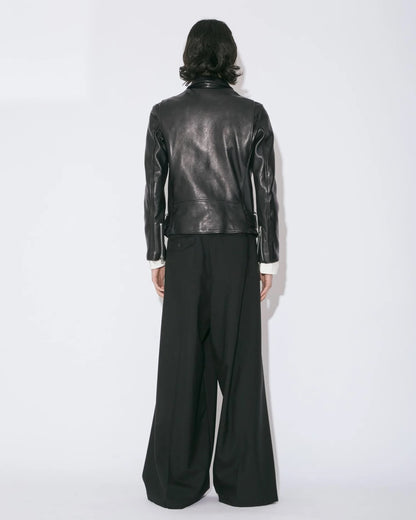 【beautiful people - ビューティフルピープル】vintage leather THE /a riders jacket size170 / BLACK (ライダースジャケット/ブラック)