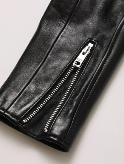 【beautiful people - ビューティフルピープル】vintage leather THE /a riders jacket size170 / BLACK (ライダースジャケット/ブラック)