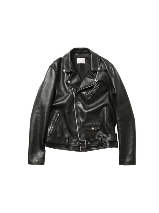【beautiful people - ビューティフルピープル】vintage leather THE / a riders jacket size140～160 / BLACK (ライダースジャケット/ブラック)