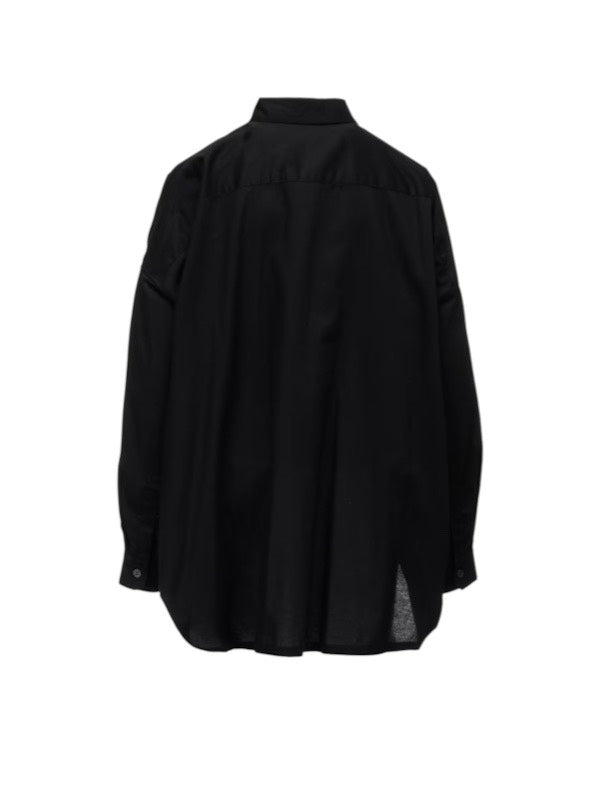 【Y's - ワイズ】Y's BORN PRODUCT DOUBLE FRONT BIG BLOUSE / BLACK (ブラウス/ブラック)