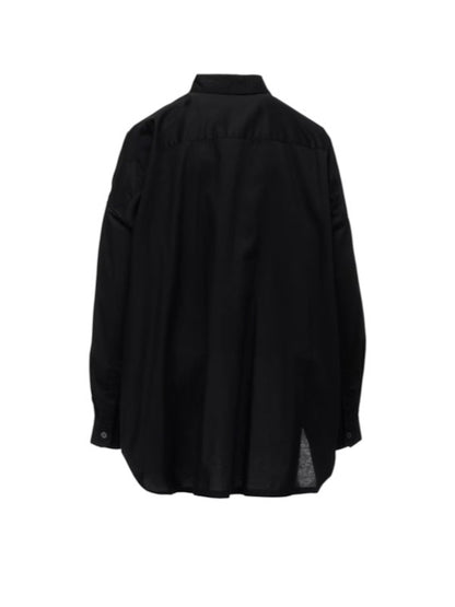 【Y's - ワイズ】Y's BORN PRODUCT DOUBLE FRONT BIG BLOUSE / BLACK (ブラウス/ブラック)