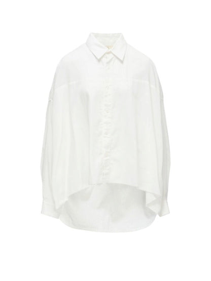 【Y's - ワイズ】Y's BORN PRODUCT DOUBLE FRONT BIG BLOUSE / WHITE (ブラウス/ホワイト)