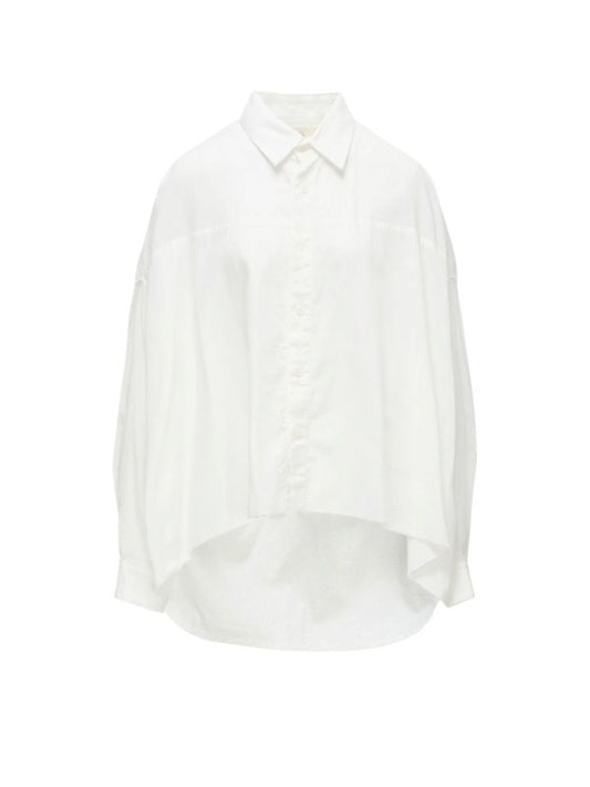 【Y's - ワイズ】Y's BORN PRODUCT DOUBLE FRONT BIG BLOUSE / WHITE (ブラウス/ホワイト)