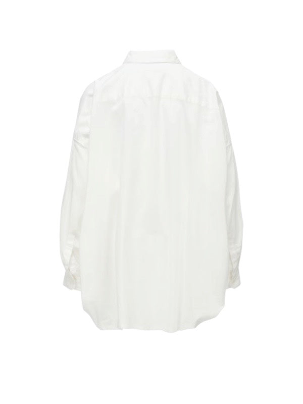 【Y's - ワイズ】Y's BORN PRODUCT DOUBLE FRONT BIG BLOUSE / WHITE (ブラウス/ホワイト)