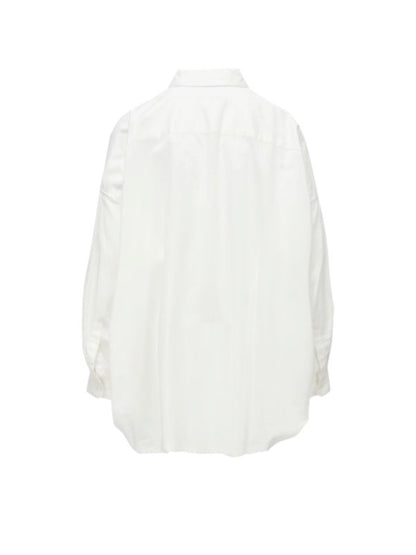 【Y's - ワイズ】Y's BORN PRODUCT DOUBLE FRONT BIG BLOUSE / WHITE (ブラウス/ホワイト)
