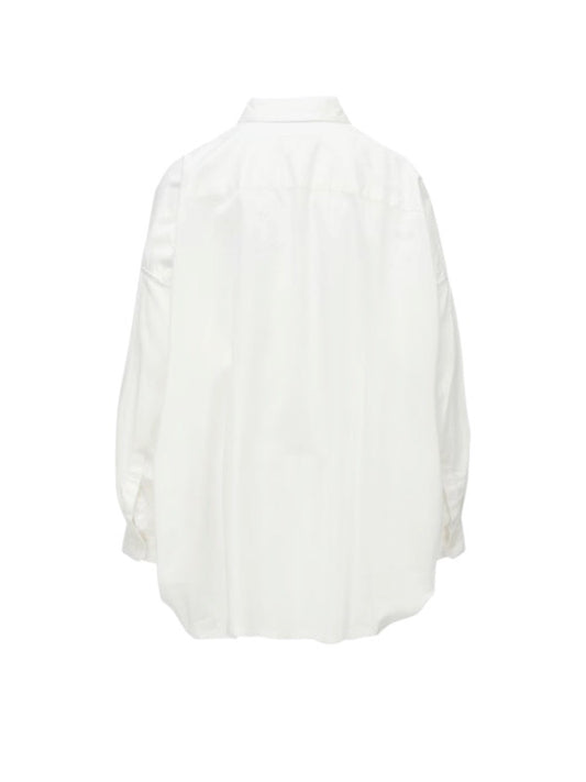 【Y's - ワイズ】Y's BORN PRODUCT DOUBLE FRONT BIG BLOUSE / WHITE (ブラウス/ホワイト)