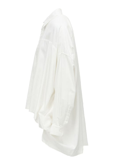 【Y's - ワイズ】Y's BORN PRODUCT DOUBLE FRONT BIG BLOUSE / WHITE (ブラウス/ホワイト)