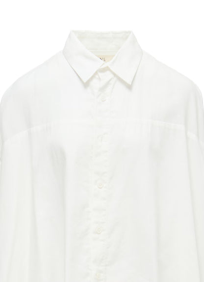 【Y's - ワイズ】Y's BORN PRODUCT DOUBLE FRONT BIG BLOUSE / WHITE (ブラウス/ホワイト)
