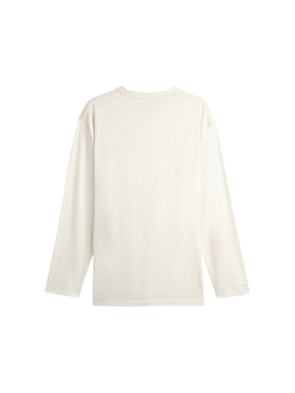 【Y-3 -ワイスリー】Y-3 LOGO LONG SLEEVE TEE / CHALK WHITE (Tシャツ/チョークホワイト)