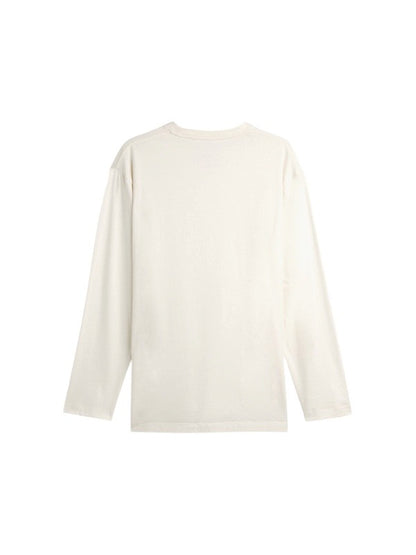 【Y-3 -ワイスリー】Y-3 LOGO LONG SLEEVE TEE / CHALK WHITE (Tシャツ/チョークホワイト)