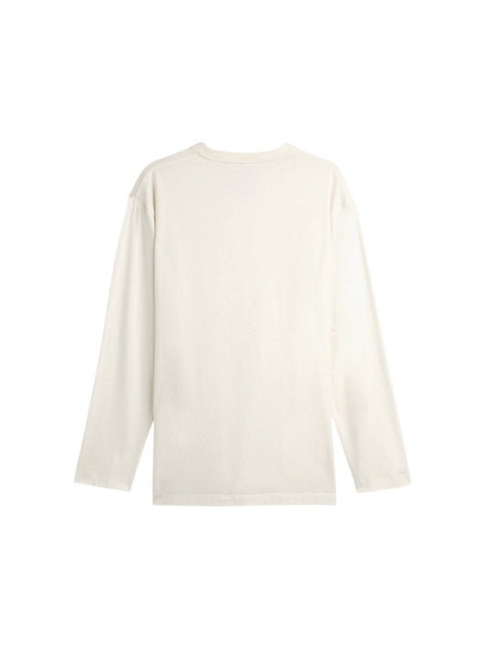 【Y-3 -ワイスリー】Y-3 LOGO LONG SLEEVE TEE / CHALK WHITE (Tシャツ/チョークホワイト)