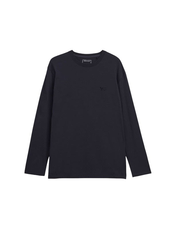 【Y-3 -ワイスリー】Y-3 LOGO LONG SLEEVE TEE / BLACK (Tシャツ/ブラック)