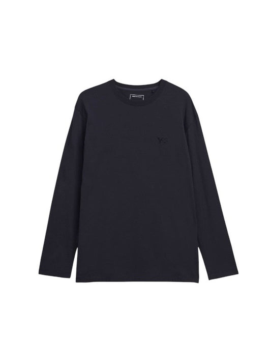 【Y-3 -ワイスリー】Y-3 LOGO LONG SLEEVE TEE / BLACK (Tシャツ/ブラック)