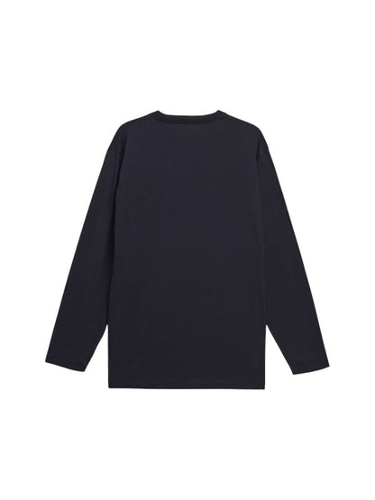 【Y-3 -ワイスリー】Y-3 LOGO LONG SLEEVE TEE / BLACK (Tシャツ/ブラック)