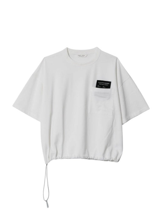 【beautiful people - ビューティフルピープル】suvin compact jersey big QOL tag T / OFF WHITE (Tシャツ/オフホワイト)