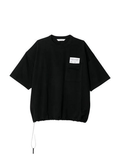 【beautiful people - ビューティフルピープル】suvin compact jersey big QOL tag T / BLACK (Tシャツ/ブラック)