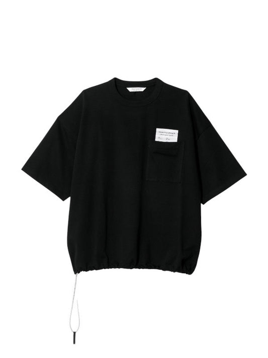 【beautiful people - ビューティフルピープル】suvin compact jersey big QOL tag T / BLACK (Tシャツ/ブラック)