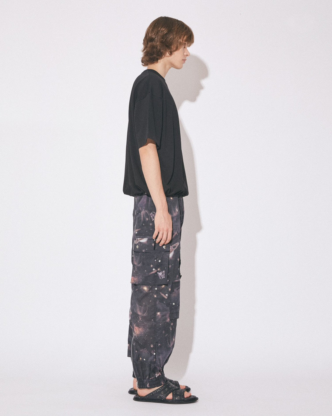 【beautiful people - ビューティフルピープル】suvin compact jersey big QOL tag T / BLACK (Tシャツ/ブラック)