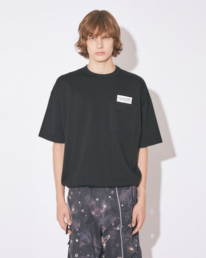 【beautiful people - ビューティフルピープル】suvin compact jersey big QOL tag T / BLACK (Tシャツ/ブラック)