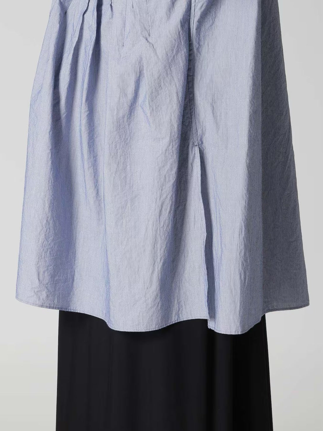 【Y's - ワイズ】LEFT SIDE TUCK SHIRT / NAVY (シャツ/ネイビー)