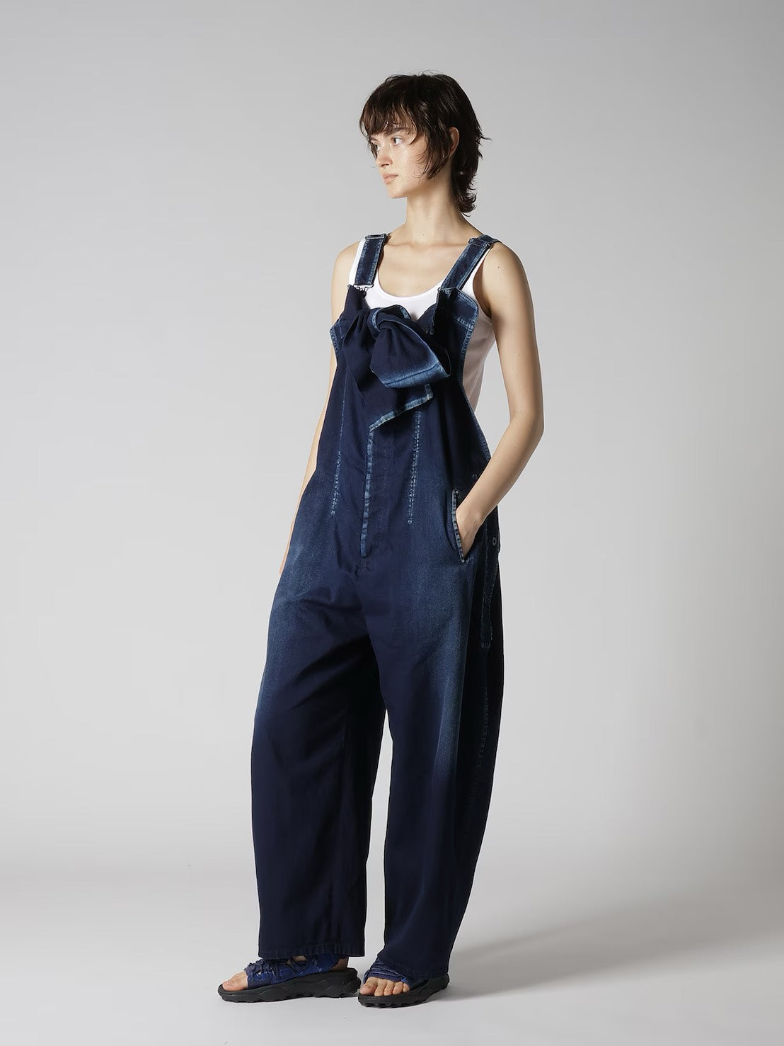 【Y's - ワイズ】Y's × Flower MOUNTAIN PUMA PUNKU / NAVY (サンダル/ネイビー)