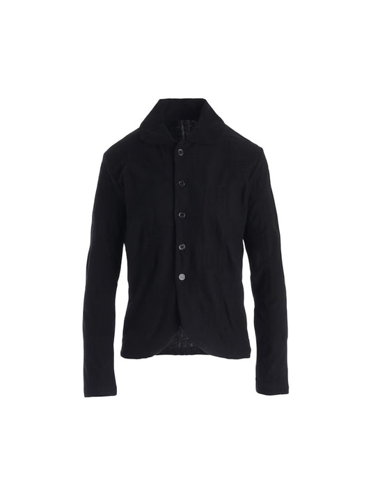 【Y's - ワイズ】BLOCK TUCK JQ 5-BUTTON CARDIGAN / BLACK (カーディガン/ブラック)