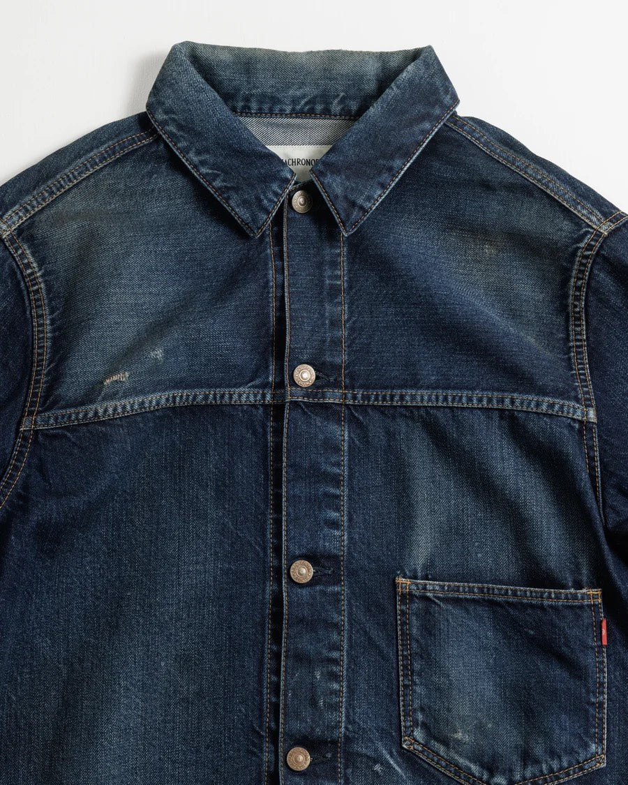 【ANACHRONORM - アナクロノーム】DAMAGED DENIM JACKET / DARK INDIGO (デニムジャケット/ダークインディゴ)