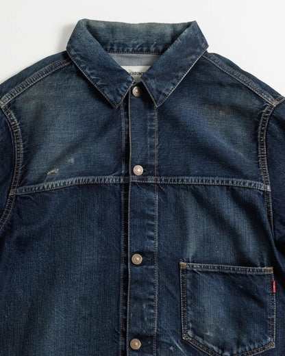 【ANACHRONORM - アナクロノーム】DAMAGED DENIM JACKET / DARK INDIGO (デニムジャケット/ダークインディゴ)