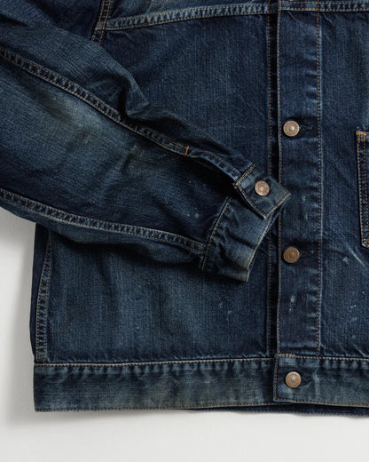 【ANACHRONORM - アナクロノーム】DAMAGED DENIM JACKET / DARK INDIGO (デニムジャケット/ダークインディゴ)