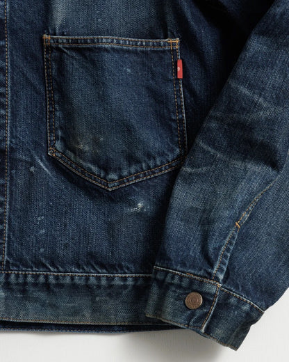 【ANACHRONORM - アナクロノーム】DAMAGED DENIM JACKET / DARK INDIGO (デニムジャケット/ダークインディゴ)