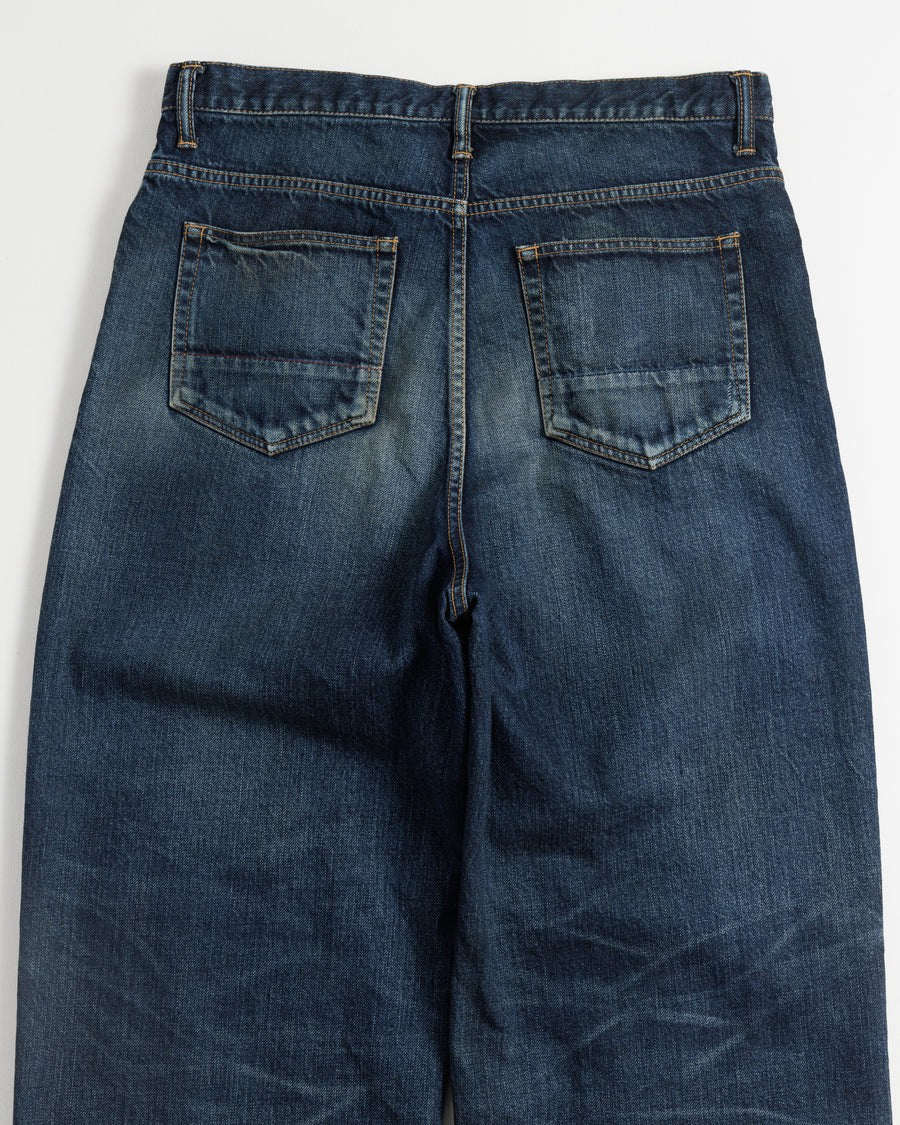 【ANACHRONORM - アナクロノーム】REMAKED WIDE 5P DENIM PANTS / DARK INDIGO (パンツ/ダークインディゴ)