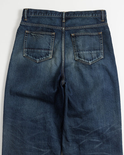 【ANACHRONORM - アナクロノーム】REMAKED WIDE 5P DENIM PANTS / DARK INDIGO (パンツ/ダークインディゴ)