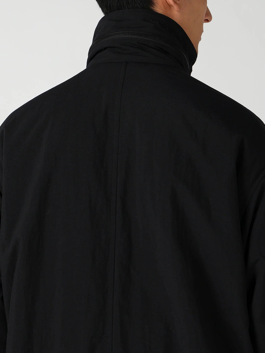 【Y's for men-ワイズフォーメン】NYLON TASLAN MOD COAT WITH THINSULATE / BLACK(コート/ブラック)