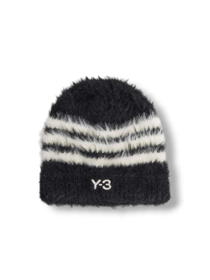 【Y-3 -ワイスリー】Y-3 STRIPES BEANIE / BLACK×WHITE(ビーニー/ブラック×ホワイト)