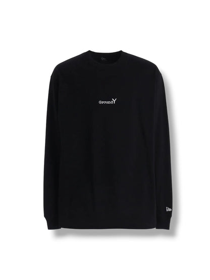 【Ground Y - グラウンドワイ】Ground Y × NEW ERA LONG SLEEVE T / BLACK(Tシャツ/ブラック)