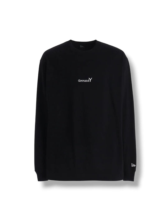 【Ground Y - グラウンドワイ】Ground Y × NEW ERA LONG SLEEVE T / BLACK(Tシャツ/ブラック)