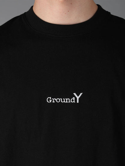 【Ground Y - グラウンドワイ】Ground Y × NEW ERA LONG SLEEVE T / BLACK(Tシャツ/ブラック)