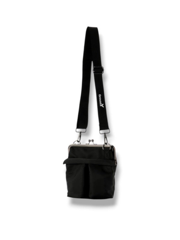 【Ground Y - グラウンドワイ】SMALL HELMET BAG WITH CLASP / BLACK(ショルダーバッグ/ブラック)
