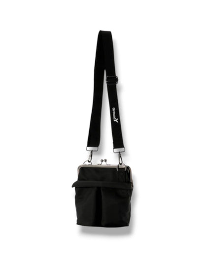 【Ground Y - グラウンドワイ】SMALL HELMET BAG WITH CLASP / BLACK(ショルダーバッグ/ブラック)