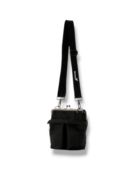 【Ground Y - グラウンドワイ】SMALL HELMET BAG WITH CLASP / BLACK(ショルダーバッグ/ブラック)