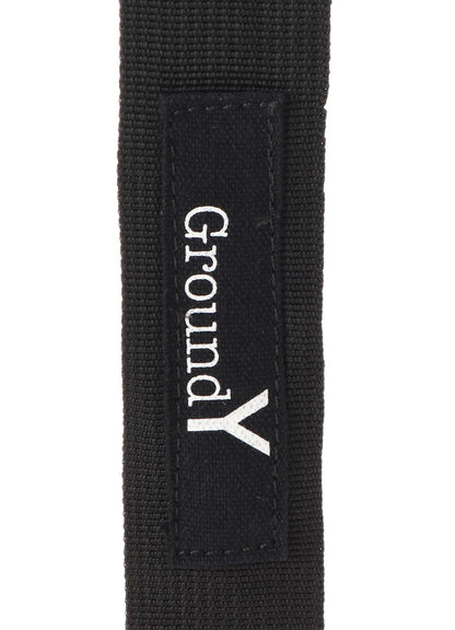 【Ground Y - グラウンドワイ】SMALL HELMET BAG WITH CLASP / BLACK(ショルダーバッグ/ブラック)